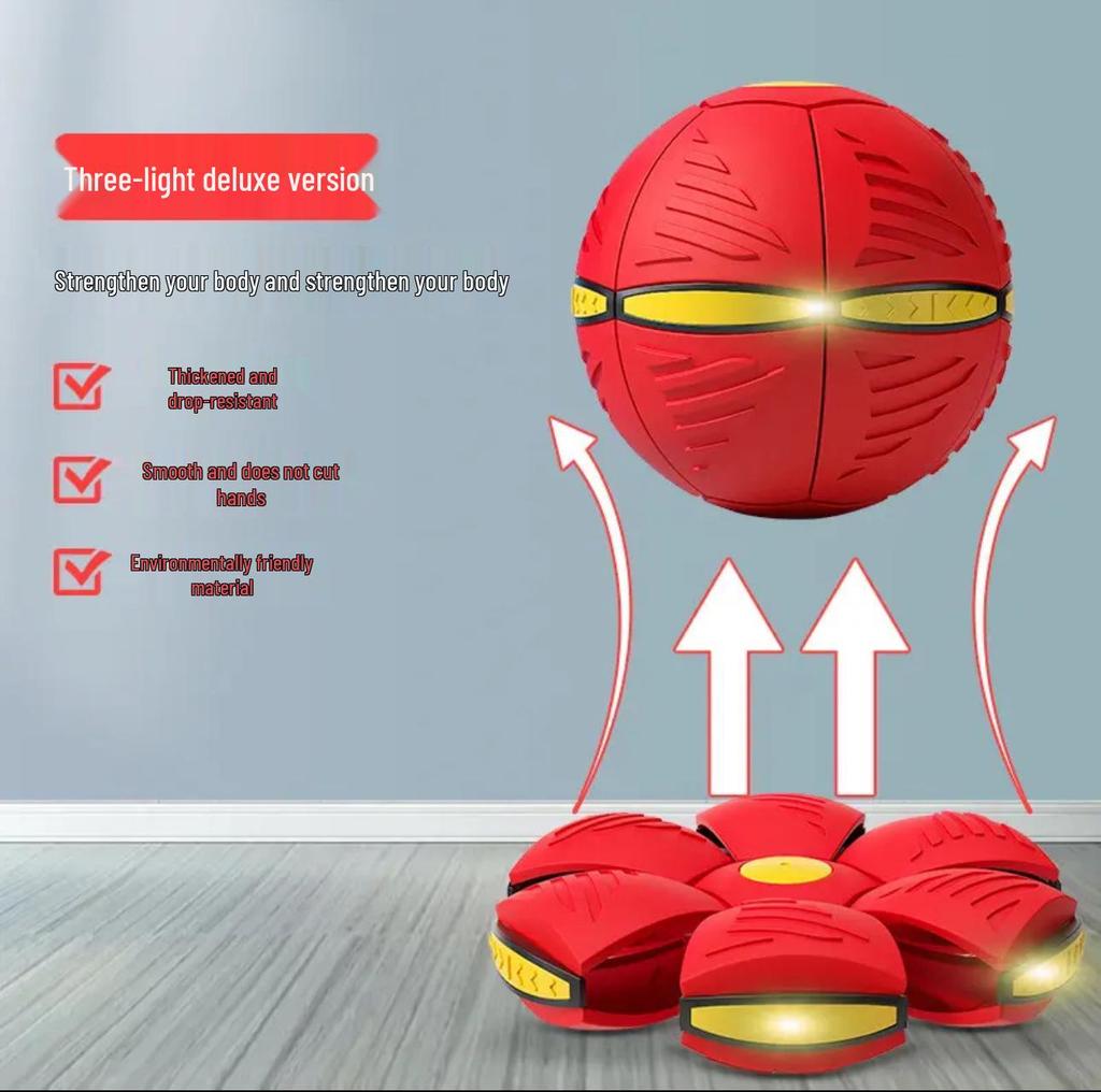 Elastic Stomp Ball: Magical Transforming Saucer - Indoor/Outdoor Educational Toy for Kids