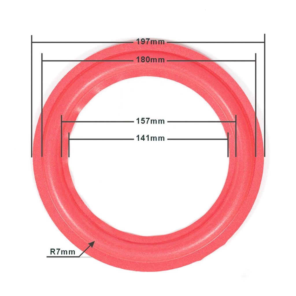 Speaker Rubber Foam Edges Surround Rings Repair Part for Speaker Repair DIY Surround Edges Dustproof Rings Improved Bass