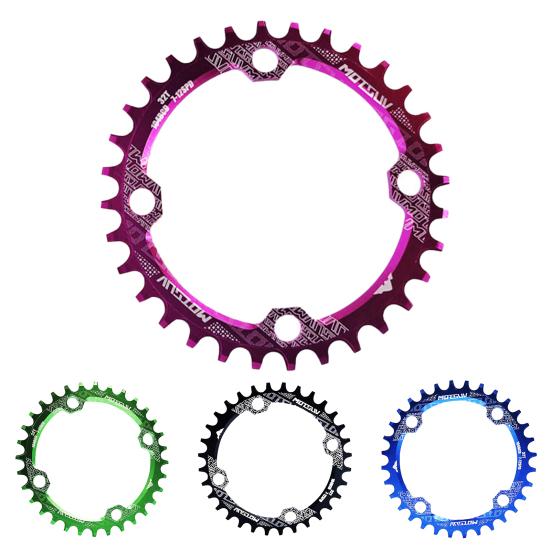 Kulatý/Oválný 104BCD 32T 34T 36T 38T Úzký Široký Jednopřevodník pro Kolo Bike