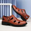 High End Brand Men's Genuine Leather Sandals Size 48 Mens Shoes New Platform Sandals Breathable Outdoor Camping Shoes Versatile
