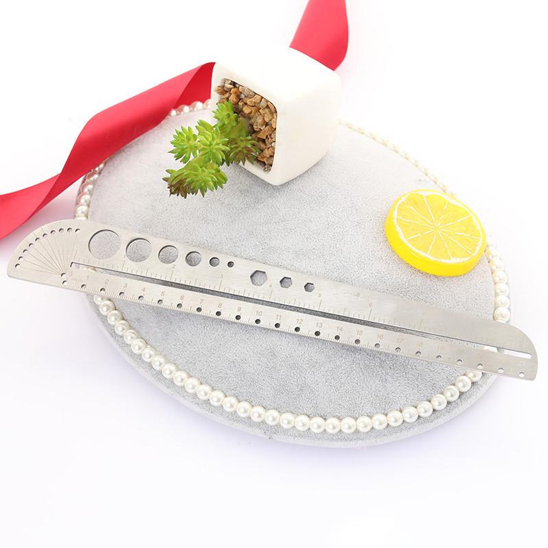 Multifunctional Stainless Steel Angle Ruler Measurement Tool Kawaii School Supplies Art Craft Geometry Drawing Instrument