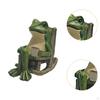 Solar Frog Statue Sculpture Gardening Gift Decoration Walkway Pond Yard Waterproof Patio