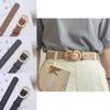 Trendy Korean Style Simplistic Black Pu Belt Perfect For Summer Outfits