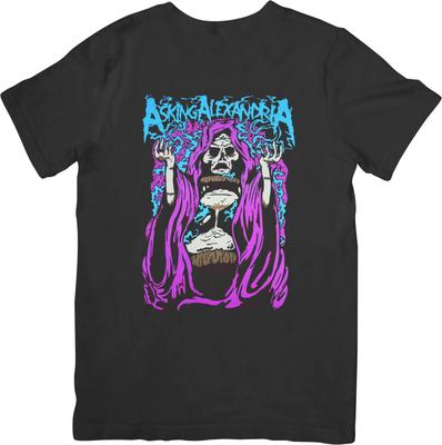 Asking Alexandria Musik Unisex Passform für Männer & Frauen Qualitäts-Baumwoll-T-Shirt Schwarz
