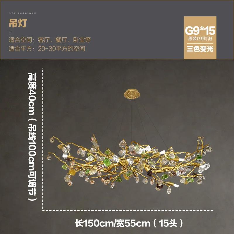 Decor Nordic pentru Casă, Pandantiv pentru Sala de Mese, Lămpi cu Cristale, Iluminat Interior, Lampă de Plafon Suspendată, Lămpi Candelabru pentru Living