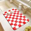 Alfombrilla de Goteo para Máquina con Patrón de Tablero de Ajedrez Suela de Goma Antideslizante Anti-Suciedad para Cafetera Fregadero de Cocina Encimera de Baño