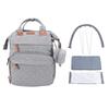 Diaper Bag Foldable Multifunctional Baby Diaper Backpack with USB Charging Port for Travel