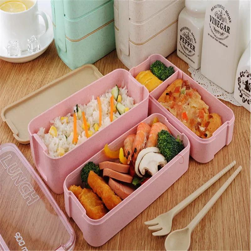Food Container with Compartment for Kids, 900ml, Leakproof, for Food Bento Box, Japanese Thermal Snack Lunch Box, Dinnerware