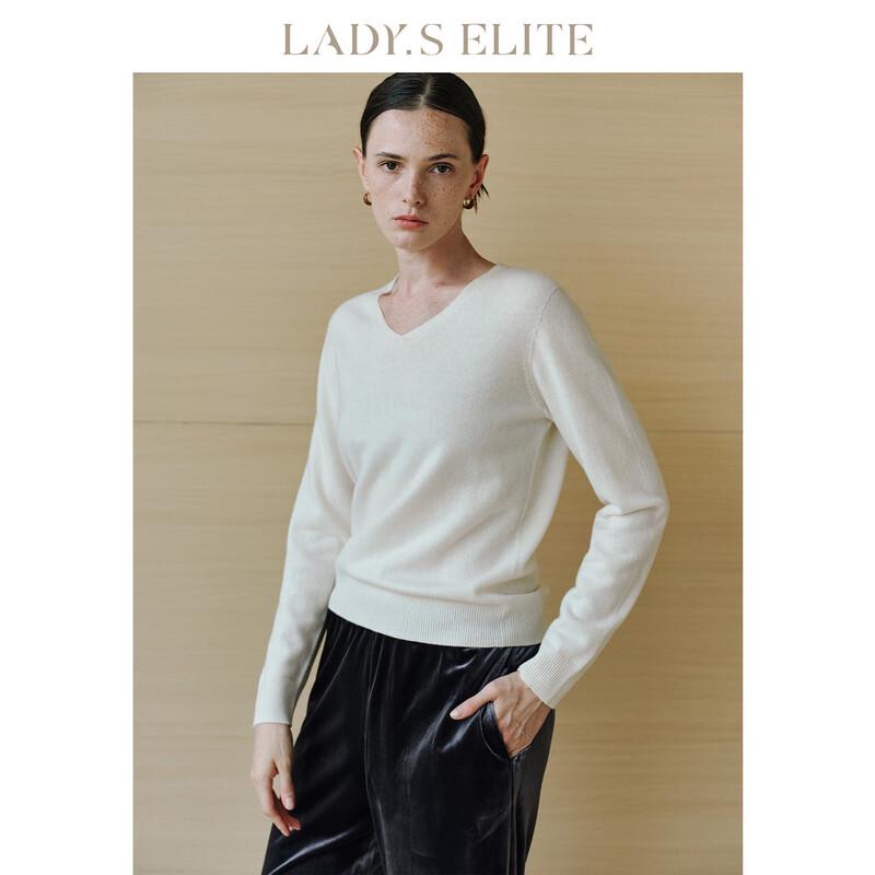 LadyS Elite Women s 3A Elastic Seamless 100% Wool Sweater M