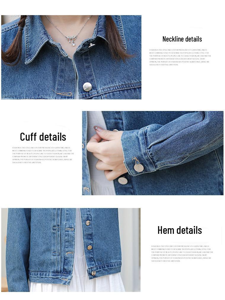 Retro Denim Oversize Jacket - Spring/Autumn HK Style Korean Slim Fit Vest