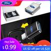Car Sticker Hot For Ford New Auto Interior Goods Type C To USB 3.0 Car Charging Converter for Ford Mustang Raptor Fiesta Focus 2
