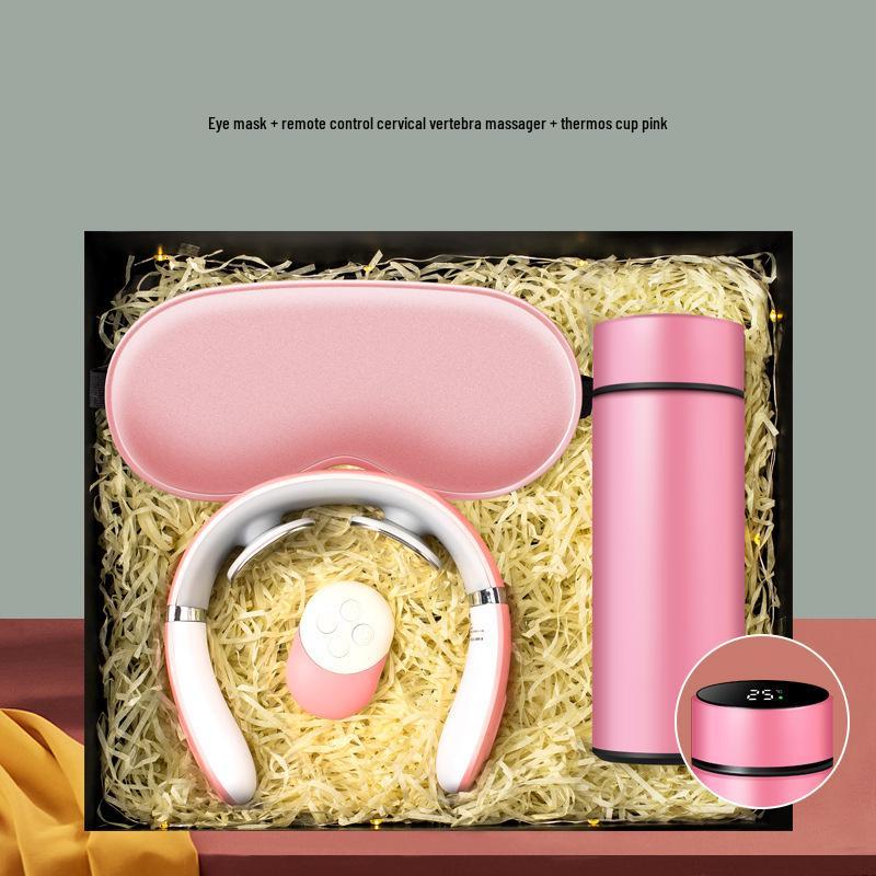 Cervical Spine Massager & Thermos Gift Set for Company Events and Client Souvenirs