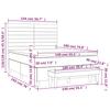 Box Spring Bed with Mattress Pink 140x190 cm Velvet