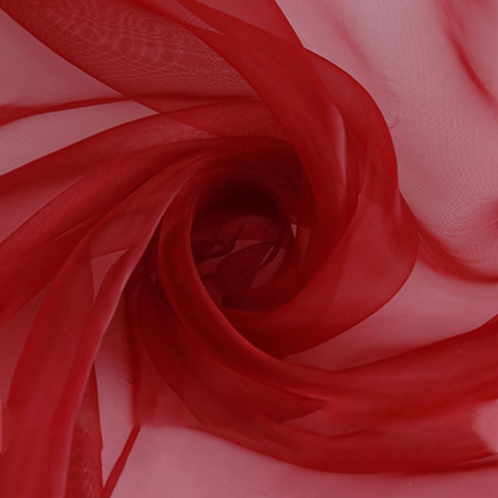 Organzová látka 1,09x1,09 yardu Měkká průsvitná organzová látka na svatební šaty a šicí řemeslný projekt 35 g/role