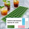 Quadratische Eiswürfelformen Flexible Silikonform für Kaffee Cocktails Platzsparend Stapelbare Eisform für Whiskeys