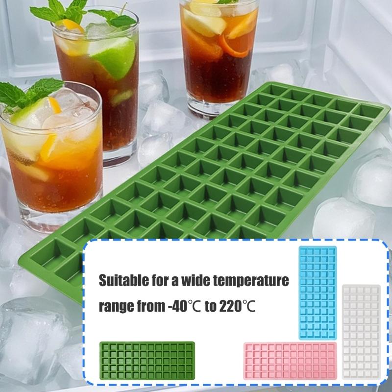Quadratische Eiswürfelformen Flexible Silikonform für Kaffee Cocktails Platzsparend Stapelbare Eisform für Whiskeys