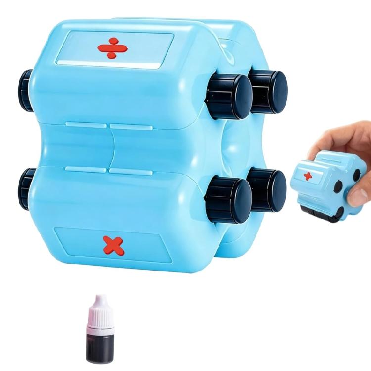 Portable Mathematics Practice Roller Stamper Educational Math Teaching Aid For Classroom Math Practice Worksheets