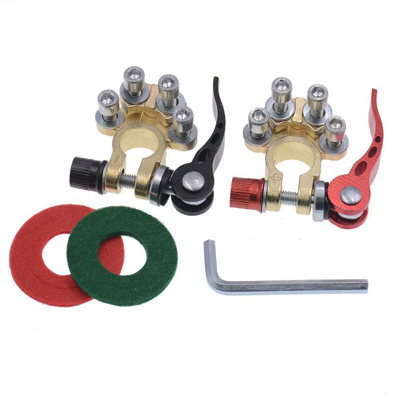 12V 24V Car Battery Terminals Quick Disconnect Auto Cables Connectors Wire Cable Shut-Off Connectors Auto Accessories 1 Pair