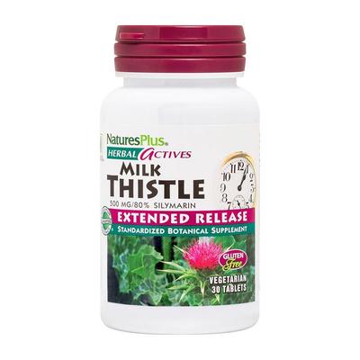 Herbal Actives Milk Thistle 500 mg Liberação Prolongada, 30 Comprimidos