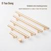 Nordic Minimalist Gold Aluminum Round Bar Handle for Cabinets & Wardrobes