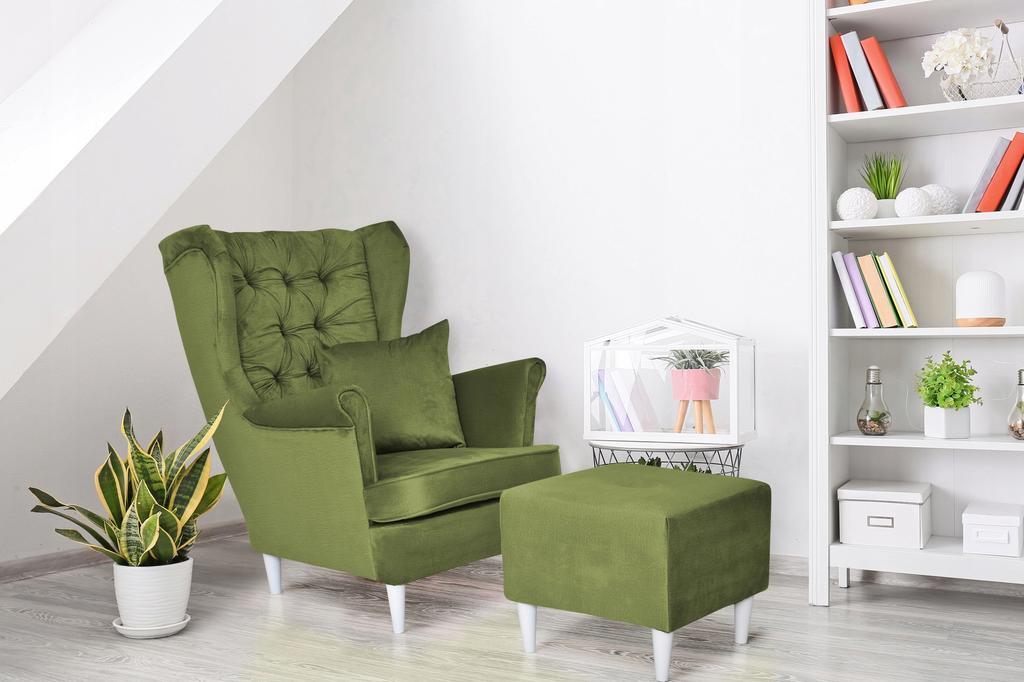 Gaja Scandinavian Family Furniture Wing Chair TURQUOISE for Feeding Kids