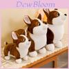 Niedliches Corgi Plüschtier Entzückende Stofftierpuppe für Kinder Weiches Teddybär Spielzeug Geburtstagsgeschenk für Mädchen 23cm Höhe