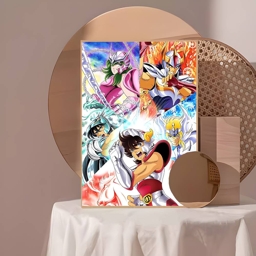 Japanese Hot Anime S-Saint Seiya Whitepaper Poster Waterproof Paper Sticker Coffee House Bar Aesthetic Art Wall Painting