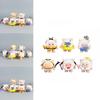 6 Pcs Eggy Party Sheep Design Mini Model Desktop Decoration Ornament Set For Home Decor And Collection
