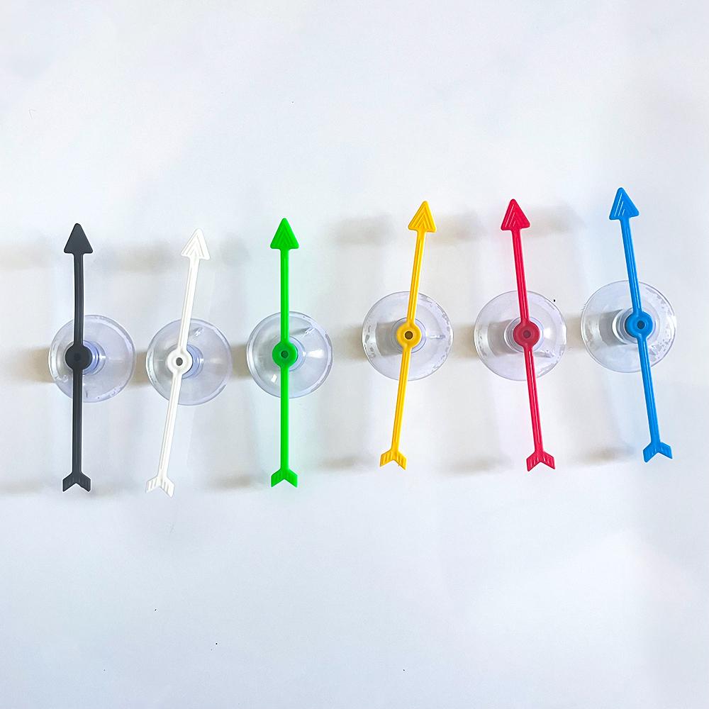 1PC 10cm Games Spinner Plastic Material Arrow Spinners Suction Cup Board Arrow Playthings ideal for Kids DO IT YOURSELF Board Games Children