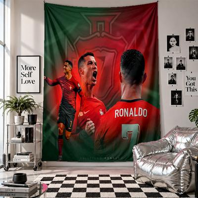 Cristiano Ronaldo Nástěnná tapiserie Domácí dekorace Závěsná látka na zeď pro ložnici Obývací pokoj Pozadí