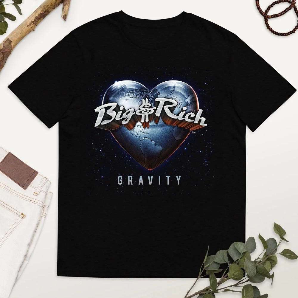 Big & Rich Band Gravity Black Cotton T Shirt  Unisex T-Shirt XXXXL