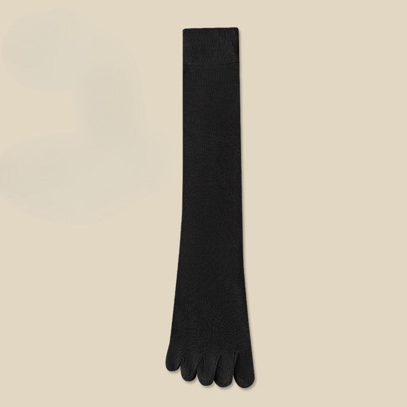 1 Paar Damen Fünf-Zehen-Geteilte Zehen Kompressionssocken - Elastisch Wadenlänge Geeignet für JK-Röcke, College-Uniformen, Kurze Kleider, Kleidersocken