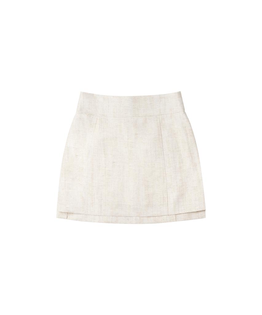 Banwonateullie P3236 Linen Marbling Skirt_Beige