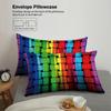 3pcs Colored Stripes Stereoscopic Visual Effects Bedding Set,suitable for Teenagers and Adult Bedroom,1*duvet Cover+2*pillowcase