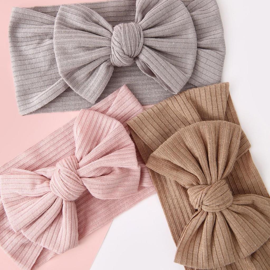 Baby Headband: Cute Fontanelle Protection Bow for Kids - Wide, Lightweight, Non-Tightening for Spring/Summer