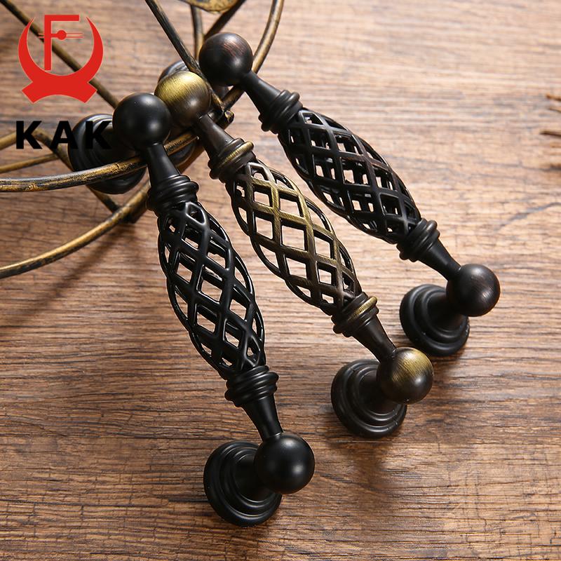 KAK Maniglie per Armadi in Bronzo Antico Vintage Maniglie per Armadi a Gabbia per Uccelli Traforata Pomelli per Cassetti Tiranti per Ante di Guardaroba Maniglia per Mobili