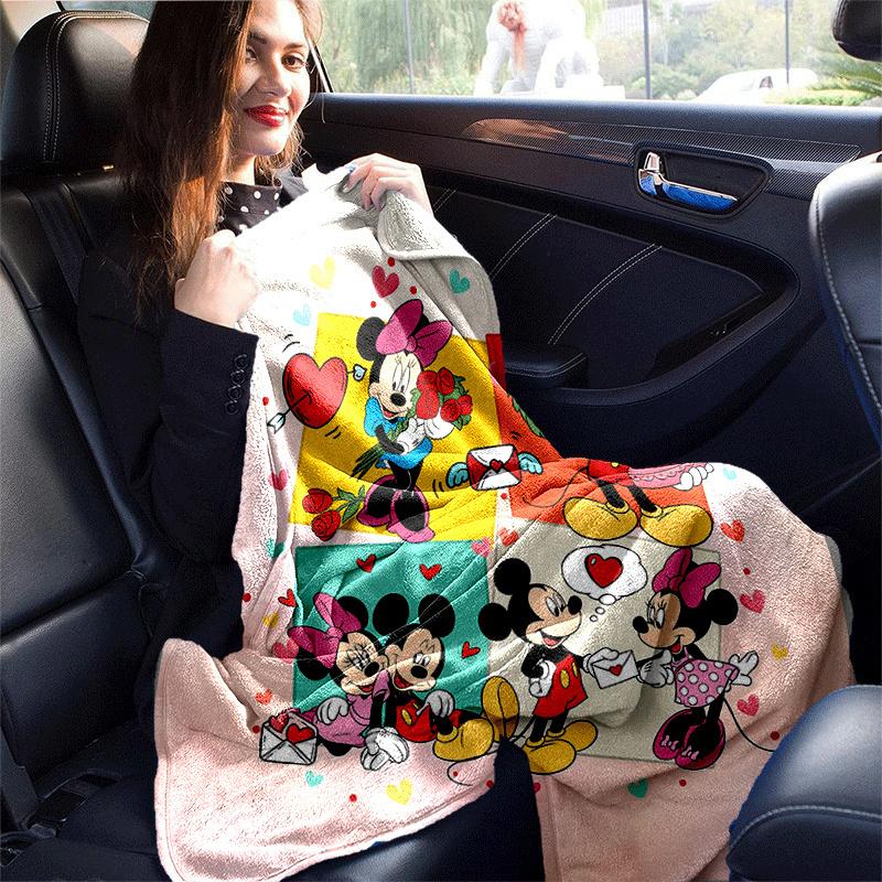 1pc Mickey Printing Blanket - Soft, All-Season Throw for Living Room, Bedroom,Personalized Gift with Adorable Cartoon Design