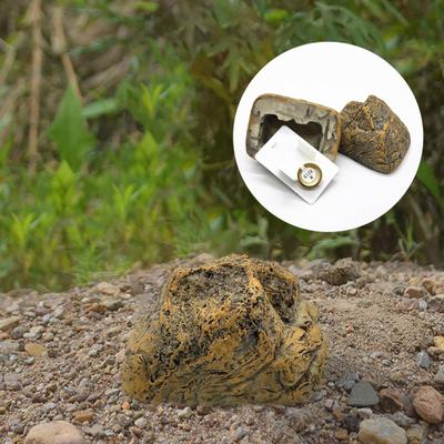 Garten Gefälschte Stein Schlüssel Hider Lagerung Box Outdoor Hof Rasen Simulierte Rock
