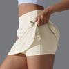 New Fake Two-Piece Nude Slimming Pocket Tennis Skirt With Cool Feeling, Sun Protection, Yoga, Fitness, Short Skirt For Women