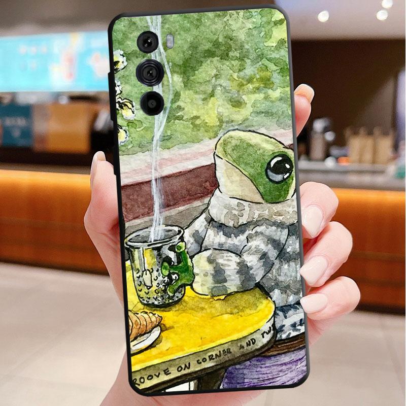 

Frog Phone Case For Motorola Edge 60 50 40 Pro 60 50 40 30 Ultra Neo Fusion Moto G Play G Stylus G Carcasas Moto Edge 30 Fusion