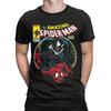 Spider-Man VS Venom Bloody Battle Comic Cover T-Shirt For Men Women 100%Cotton Top Tee Funny  Round Neck Short Sleeve