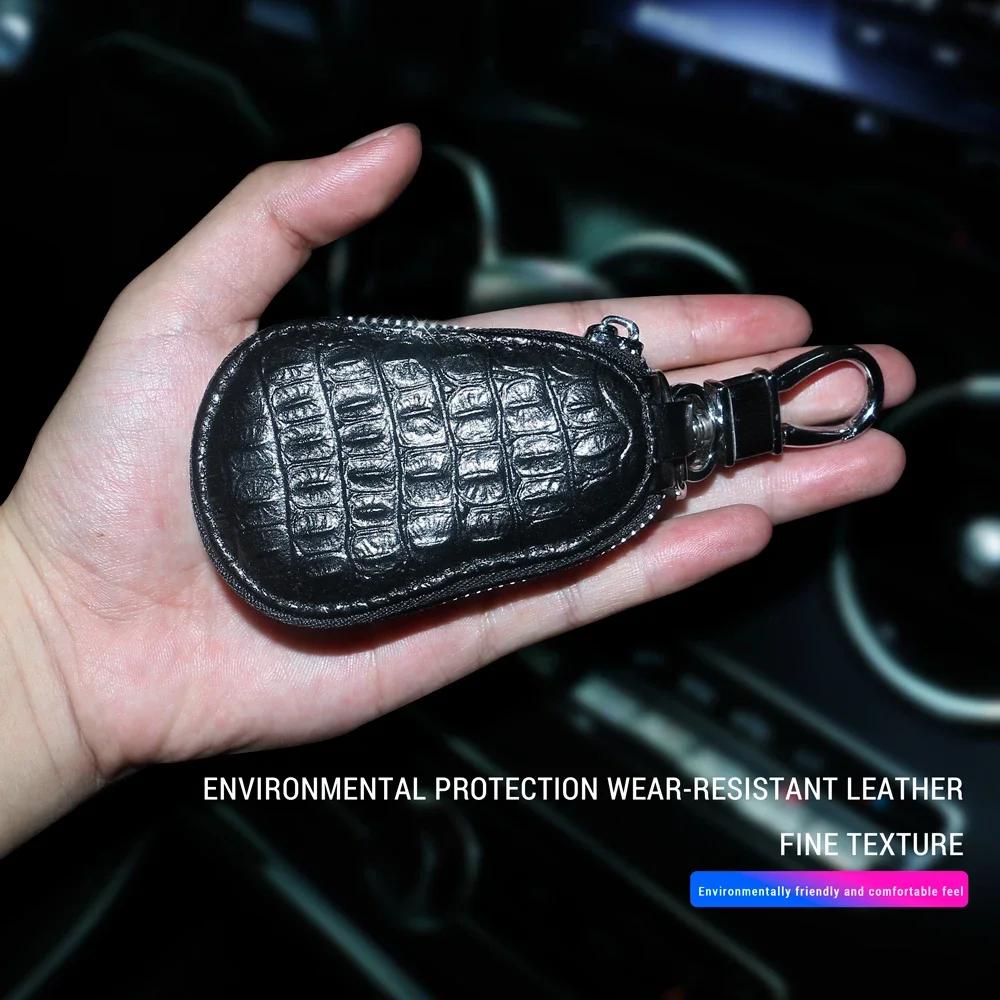 Shiny Diamond Crystal Car Camellia Flower Key Bag Auto Key Protection Cover Universal Bling Car Accessories for Women