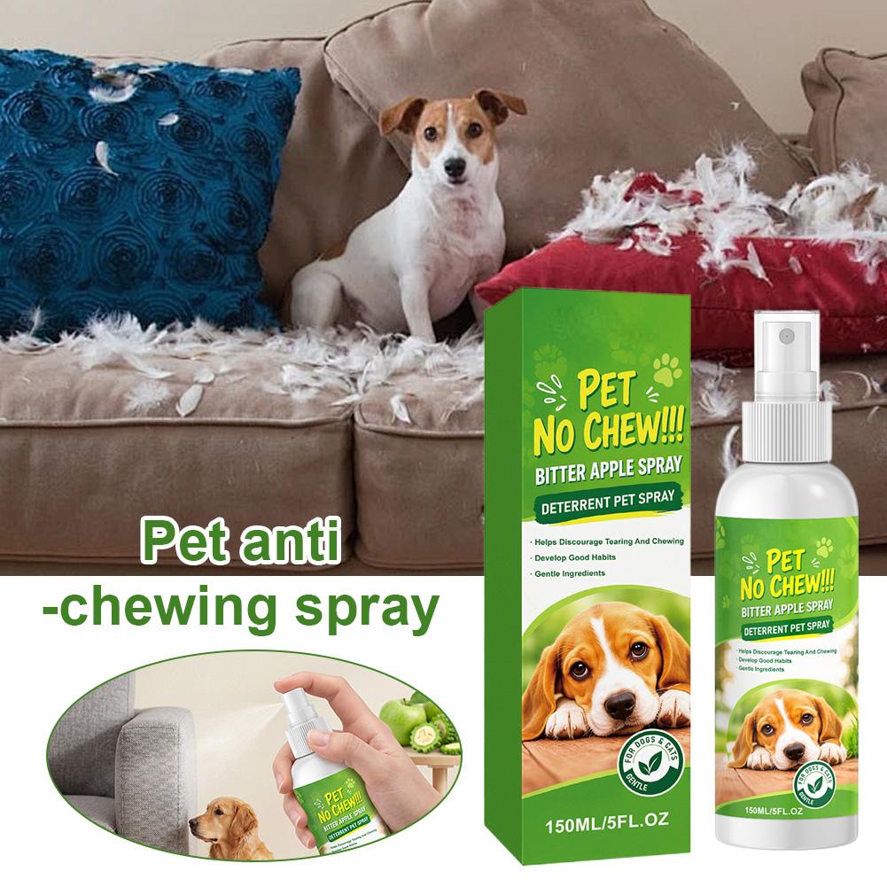 150ML Dog Bitter Spray Anti-Chew Training Aid Bitter Taste Repellent Effective Stop Pets Chewing Biting Pet Training Spray
