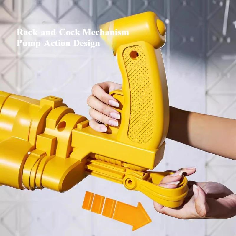 Бластер-гармата Gatling з 7 стовбурами, іграшковий пістолет з м'якими кулями, безпечна іграшка для гри на вулиці, стрільба, для хлопчиків, дітей, зняття стресу