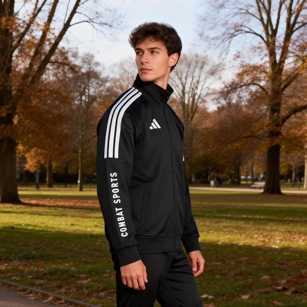 adidas Classic Three Stripes Sports Comfortable Casual Stand Collar Jacket Unisex Jacket TR30JR2CS-BW