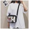 Mori Style Korean Large Capacity Canvas Crossbody Bag – Cute Student Square Shoulder Bag for Phone & Camera