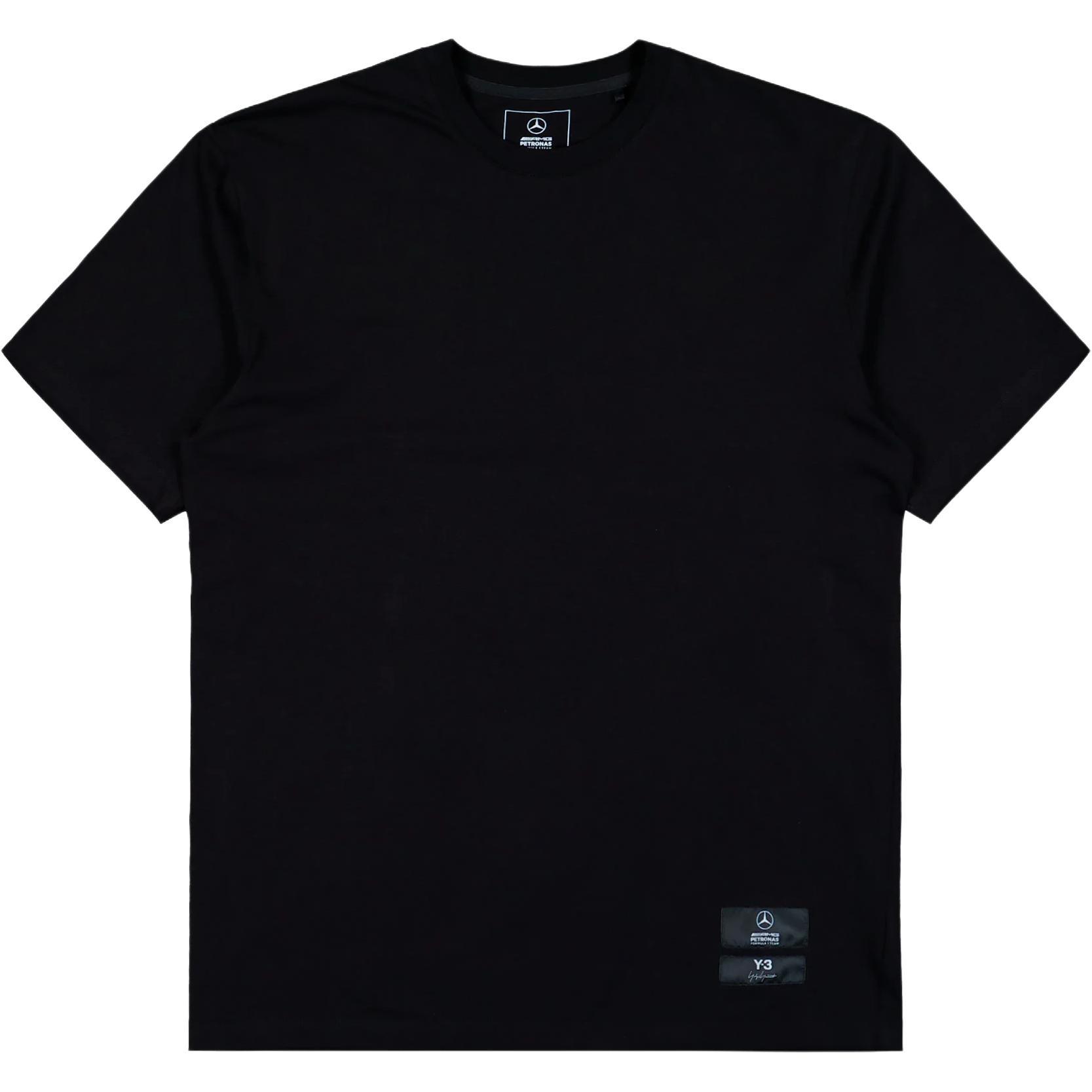 adidas Y-3 F1 Mercedes Logo Stack T-Shirt Black Men s KR2373 M