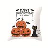 Halloween Pillows, Pumpkin and Black Cat Series Pillow Cases, Holiday Decoration Pillow Cases
