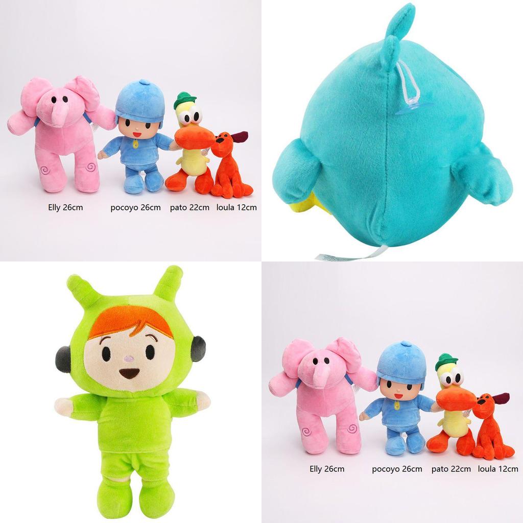 Adorable Pocoyo Elly Pato Loula Sleepy Bird Soft Plush Stuffed Figure Toy Doll Gift For Kids
