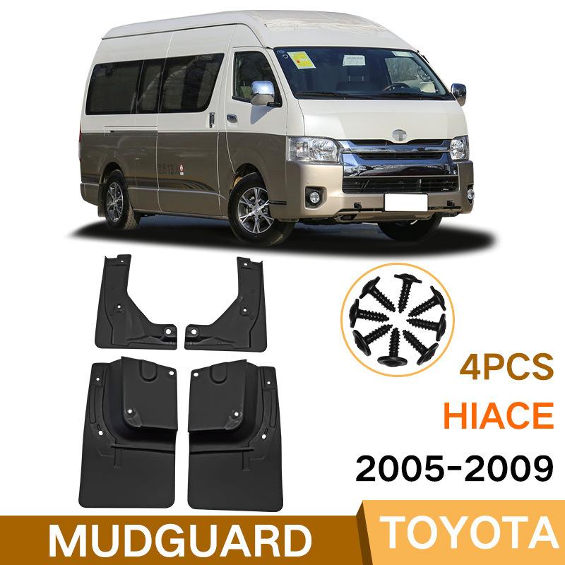 Mud Flaps For Toyota Hiace 2005-2009 MudFlaps Front Rear Fender Car Accessories